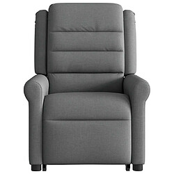 Acheter vidaXL Fauteuil inclinable de massage électrique Gris foncé Tissu