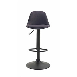 Non Tabouret de bar Kiel tissu noir