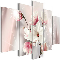 Artgeist Tableau - Dazzling Magnolias (5 Parts) Wide [100x50]