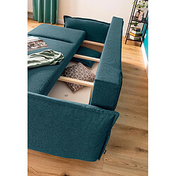 Acheter Bestmobilier Lena - canapé 3 places convertible - avec coffre - en tissu style scandinave