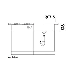 Avis Evier à encastrer 75cm silgranit pleon 6 gris rocher - 521679 - BLANCO