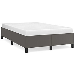 vidaXL Cadre de lit sans matelas gris 120x200 cm similicuir