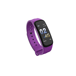 Bracelet intelligent étanche moniteur de fréquence cardiaque de la pression artérielle poignet intelligent violet