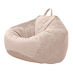 Acheter Audlt Taille Adulte Pouf Sac Chaise Couverture Literie Jouet Stockage Brun Clair