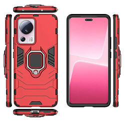 Htdmobiles Coque pour Xiaomi 13 Lite 5G - housse etui rigide anti choc + verre trempe - ROUGE