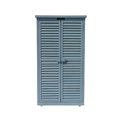 Habitat Et Jardin Armoire de jardin Space - 87 x 46.5 x 160 cm - Bleu ciel