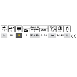 Gys - Chargeur démarreur Testeur (3en1) 12V -Start UP 80