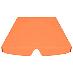 Avis vidaXL Toit de rechange de balançoire orange 150/130x105/70 cm