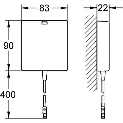 Alimentation secteur pour mitigeur lavabo infrarouge Grohe