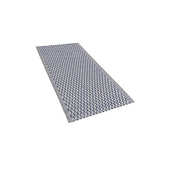 Beliani Tapis extérieur au motif zigzag bleu 60 x 90 cm MANGO