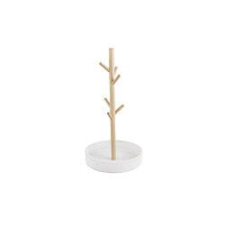 Present Time Porte bijoux en bois Merge - H. 31 cm - Blanc