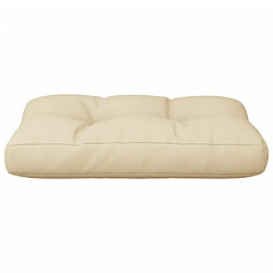 Acheter vidaXL Coussin de palette beige 60x40x12 cm tissu