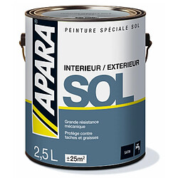 Peinture Sol Satin - APARA-2.5 litres-Blanc