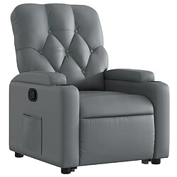 Avis Maison Chic Fauteuil Relax pour salon, Fauteuil inclinable Gris Similicuir -GKD19722