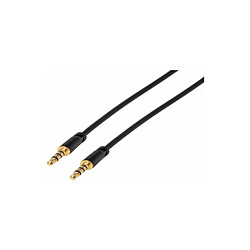 shiverpeaks BASIC-S Câble audio Super Slim, 2 x jack, 1,5 m ()