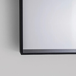 Avis EyeAm Edge-Black 1200, Miroir mural rectangulaire éclairé avec Cadre Noir, avec LED 120x75x55 cm Noir