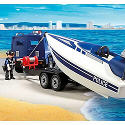 Acheter Playmobil® Fourgon et vedette de police - Avec moteur submersible