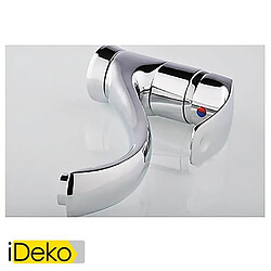 iDeko® Robinet Mitigeur de cuisine finition chrome contemporaine mitigeur simple trou cuisine robinet en laiton