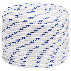 vidaXL Corde de bateau Blanc 18 mm 100 m Polypropylène