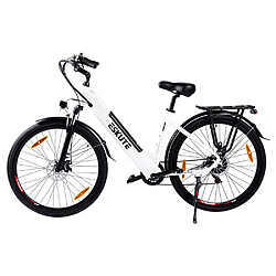 ESKUTE Vélo électrique ES-28-SDXK, moteur 250 W, batterie 36 V 20 Ah, pneus 28 x 1,75 pouces, 25 km/h,120 km- Blanc