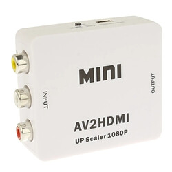 Acheter Wewoo Mini HDMI à l'adaptateur de convertisseur audio CVBS / L + R