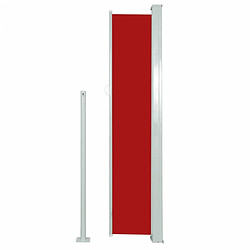 Acheter Maison Chic Auvent latéral rétractable de balcon | Store extérieur | Auvent solaire de patio 160x300 cm Rouge -GKD66620