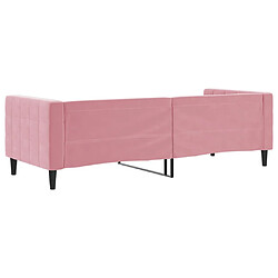 Acheter vidaXL Lit de repos sans matelas rose 80x200 cm velours