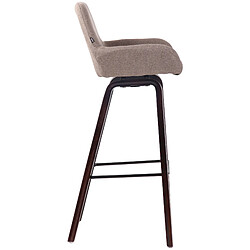 Avis Non Tabouret de bar Newnan en tissu 4 pieds structure noyer (chêne)