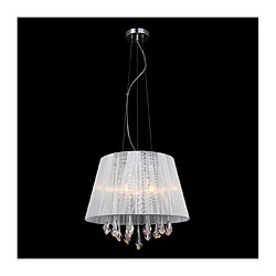 Luminaire Center Suspension en cristal Isla blanc