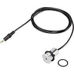 Klinke Audio câble de raccordement [ une fiche jack 3.5 mm - Klinkenbuchse 3.5 mm] 1.45 m argent