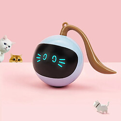 Universal Jouets intelligents de boule de chat automatique Jouets interactifs de boule de rotation électrique Jouets LED Lumière USB Jouets pour animaux de compagnie Petits chatons Jouer à des jeux Produire des fleurs | Jouets pour chats