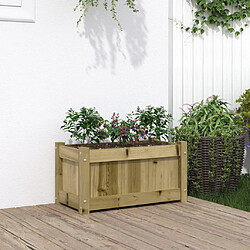 vidaXL Jardinière 60x31x31 cm bois de pin imprégné