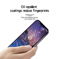 Avis Wewoo Film de verre trempé plein écran 9H 2.5D pour Nokia X7 / 7.1 PLUS (Noir)