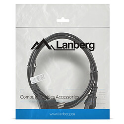 Cordon d'alimentation Lanberg CA-C13C-11CC-0018-BK Schuko CEE 7/7 femelle vers IEC320 C13 10A 1.8m pas cher