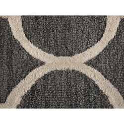 Beliani Tapis en laine gris 160 x 230 cm YALOVA pas cher