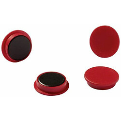 Durable 475203 Lot de 20 aimants 21 mm adhérence 210 dans emballage industriel Rouge