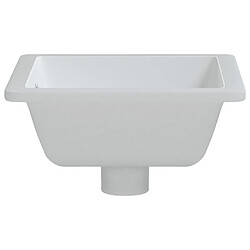 Acheter vidaXL Évier de salle de bain blanc rectangulaire céramique