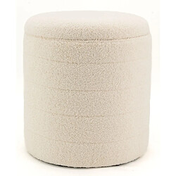 Acheter Aubry Gaspard Pouf / coffre en bouclette Grand.