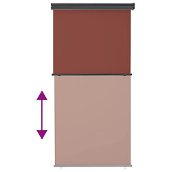 Acheter vidaXL Auvent latéral de balcon 122x250 cm Marron