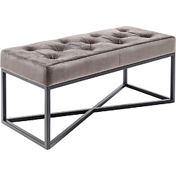 Karedesign Banc Crossover gris et noir 90x40cm Kare Design