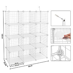 Armoire de Rangement Étagère en treilles LPI34W SONGMICS® pas cher