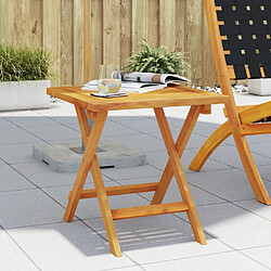 vidaXL Table d’appoint de jardin 40x40x40 cm bois d'acacia massif