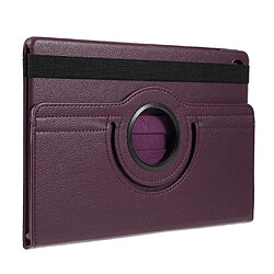 Etui en PU texture itchi avec support rotatif à 360 ° violet pour votre Samsung Galaxy Tab S5e SM-T720