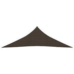 Maison Chic Voile d'ombrage | Voile de parasol | Toile d'ombrage 160 g/m² Marron 4x4x5,8 m PEHD -MN19058