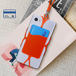 Avis Avizar Coque Cordon Universelle pour Smartphone avec Porte-carte série NeckPouch Orange