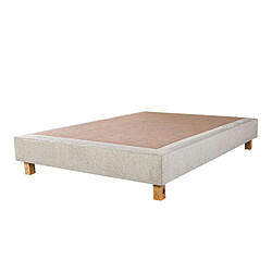 Avis LUXURY LITERIE Ensemble Matelas Sleeplux, 26 cm, mousses haute densité, ferme, face été/hiver + sommier beige ep20cm, 140x190cm