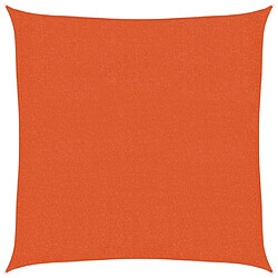 vidaXL Voile d'ombrage 160 g/m² Orange 3,6x3,6 m PEHD