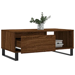 Acheter Maison Chic Table basse,Table Console Table d'appoint, Table pour salon Chêne marron 90x50x36,5 cm Bois d'ingénierie -MN38027