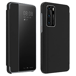 Avizar Étui Huawei P40 Housse Clapet Translucide Protection Rigide noir