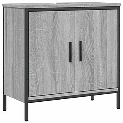 vidaXL Armoire lavabo de salle de bain sonoma gris 60x30x60 cm